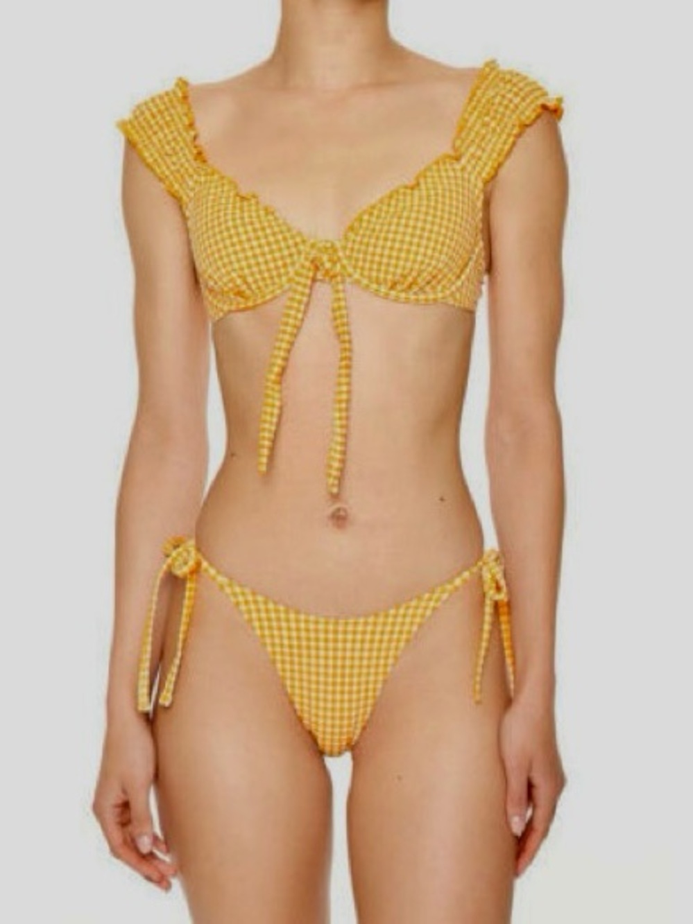 Orange Gingham Bikini